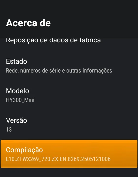 Compilação: OK 7 vezes